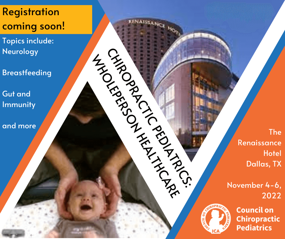 Chiropractic Pediatrics- Wholeperson Healthcare:  Annual Conference on Chiropractic and Pediatrics
