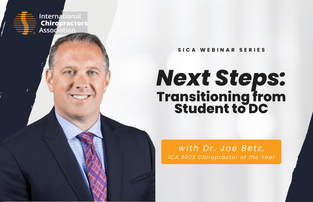 Next Steps: Transitioning from Student to DC with Dr. Joe Betz
